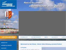 Tablet Screenshot of behrensdorf-ostsee.de